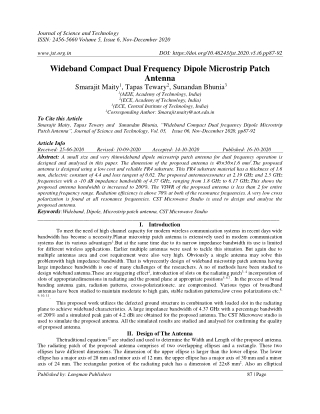 journal of science and technology issn 2456 5660