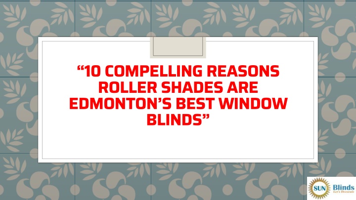 10 compelling reasons roller shades are edmonton s best window blinds