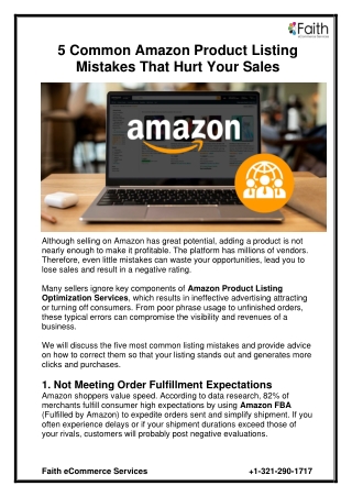 5 common amazon product listing mistakes that