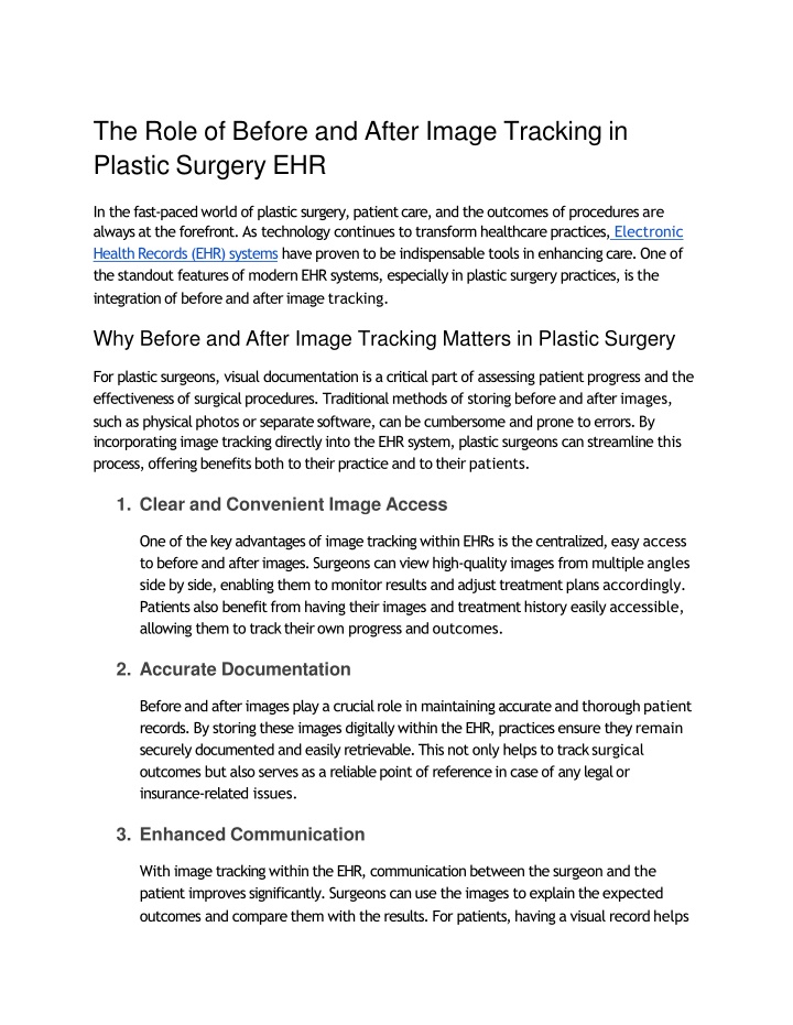 the role of before and after image tracking