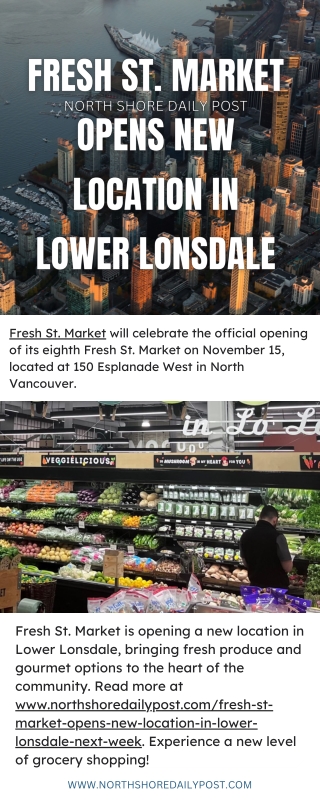 Fresh St. Market Opens New Location in Lower Lonsdale - www.northshoredailypost.