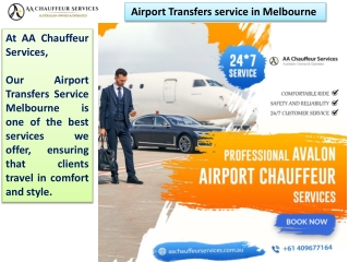 Looking for Airport Transfers Service in Melbourne