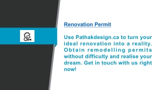 Renovation Permit | Pathakdesign.ca