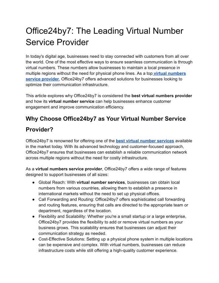 office24by7 the leading virtual number service