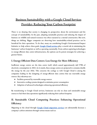 Business Sustainability with a Google Cloud Services Provider_ Reducing Your Carbon Footprint