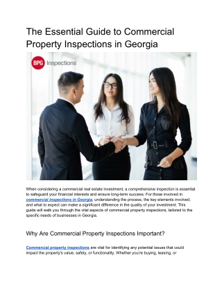 _The Essential Guide to Commercial Property Inspections in Georgia