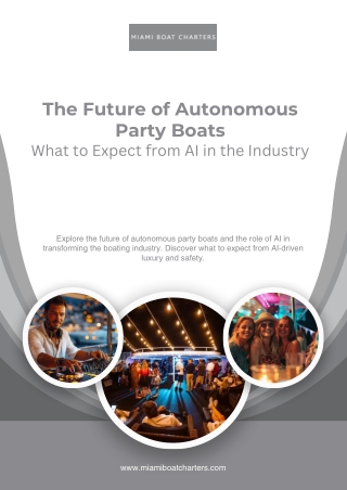 The Future of Autonomous Party Boats