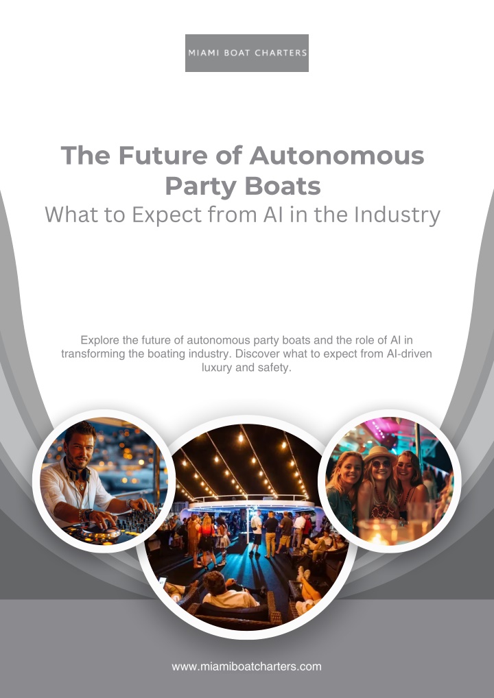 the future of autonomous party boats what