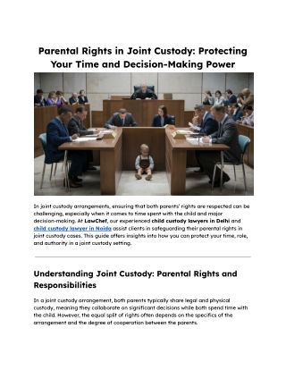 Parental Rights in Joint Custody_ Protecting Your Time and Decision-Making Power