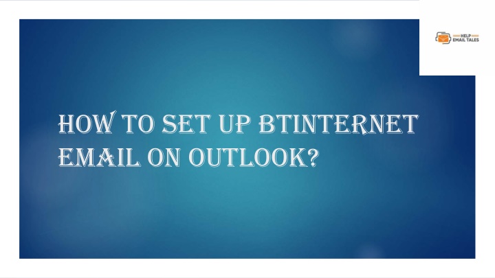 how to set up btinternet email on outlook