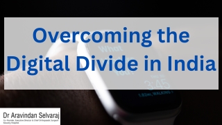 Overcoming the Digital Divide in India