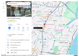 Reputed Picture Framing in Sydney