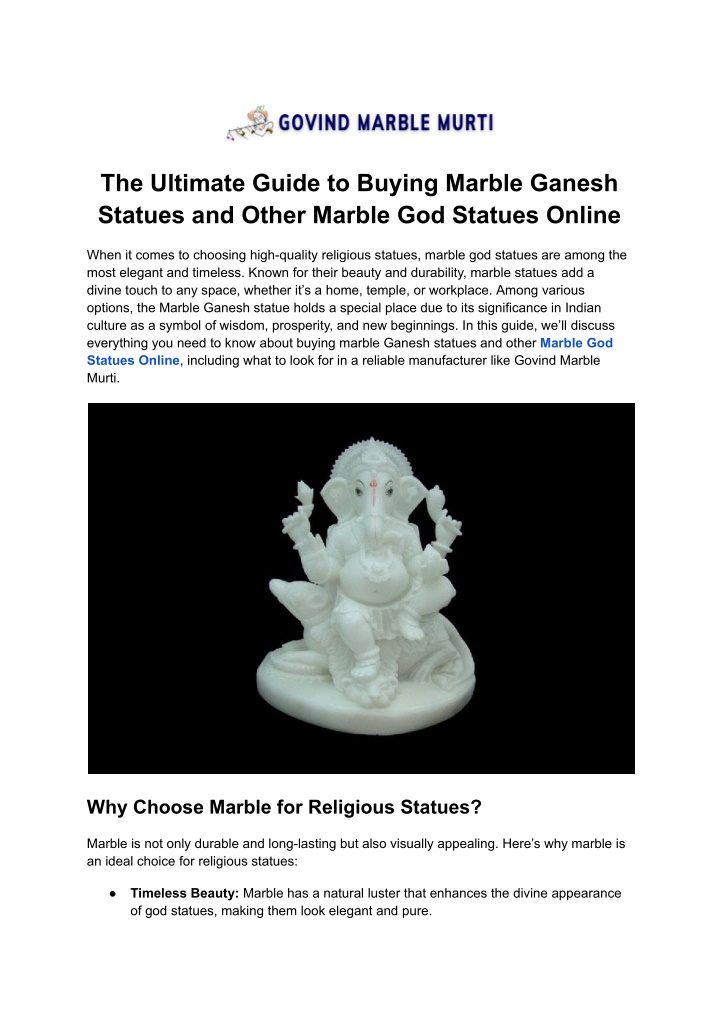 the ultimate guide to buying marble ganesh