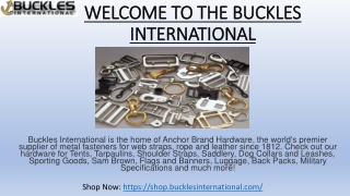 Welded D Rings and Hardware Rings at Buckles International