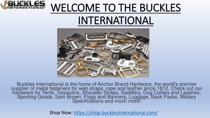 welcome to the buckles international