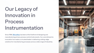 our legacy of innovation in process