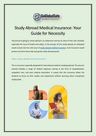 Study Abroad Medical Insurance Your Guide for Necessity