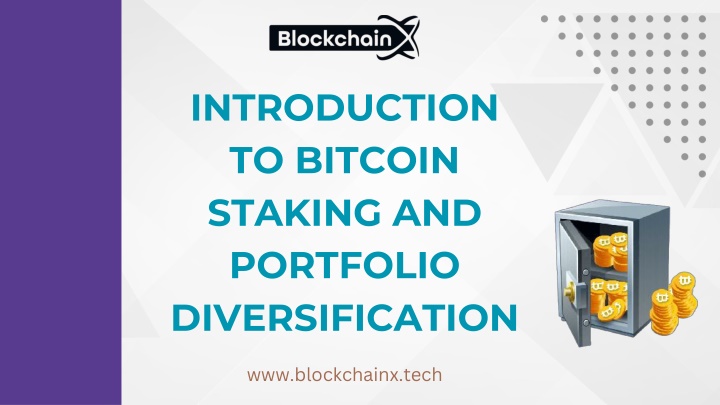 introduction to bitcoin staking and portfolio