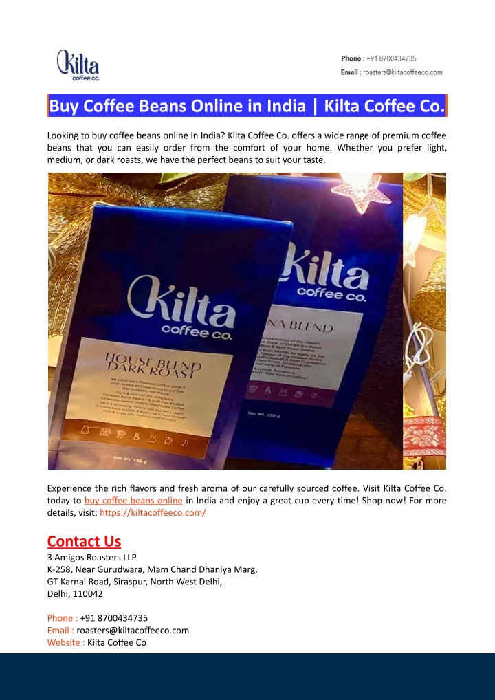 buy coffee beans online in india kilta coffee co