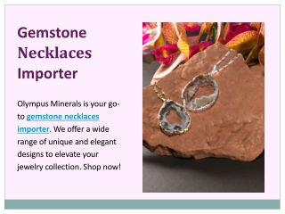 Gemstone Necklaces Importer