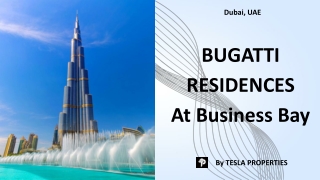 BUGATTI RESIDENCES In Business Bay By Binghatti Developers - Tesla Properties