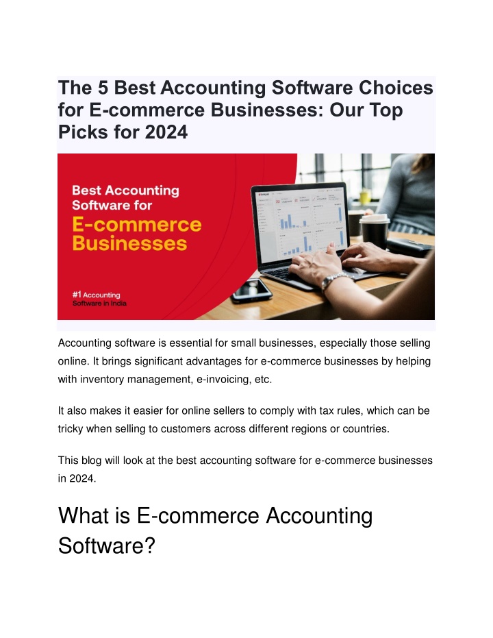 the 5 best accounting software choices