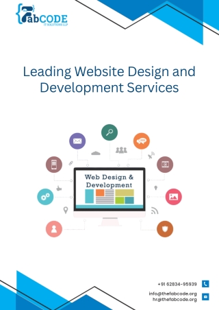 Leading Website Design and Development Services