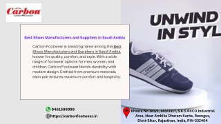 Best Shoes Manufacturers and Suppliers in Saudi Arabia