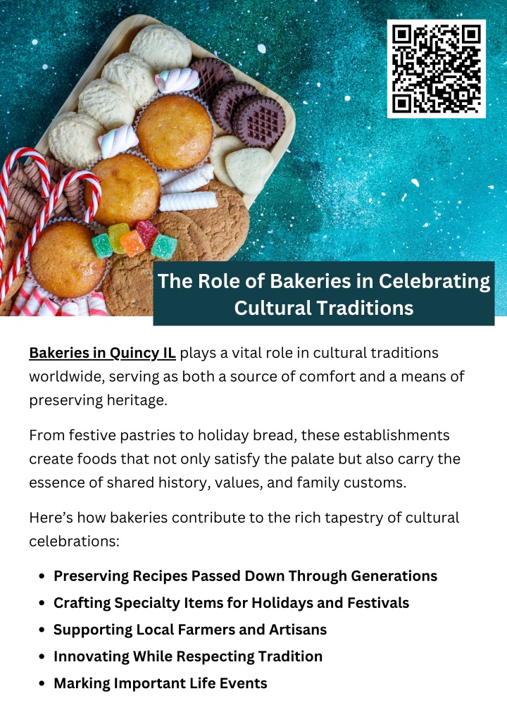 the role of bakeries in celebrating cultural