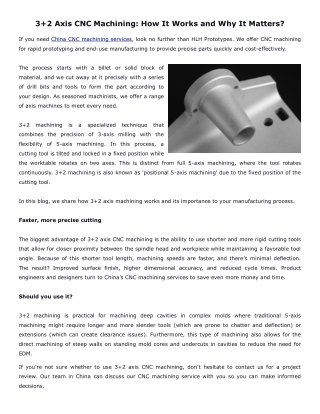 3 2 Axis CNC Machining: How It Works and Why It Matters?