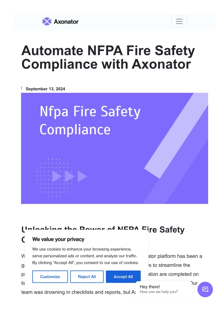 blog automate nfpa fire safety compliance with