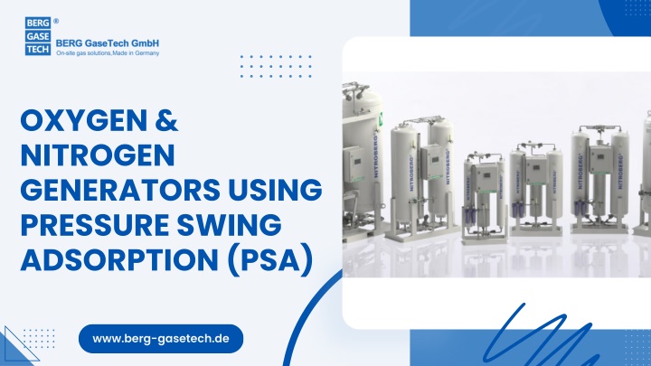 oxygen nitrogen generators using pressure swing