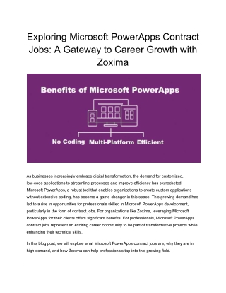 exploring microsoft powerapps contract jobs