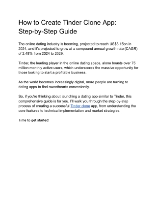 How to Create Tinder Clone App_ Step-by-Step Guide