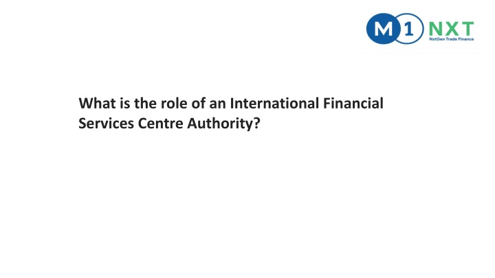 what is the role of an international financial