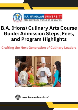 b a hons culinary arts course guide admission