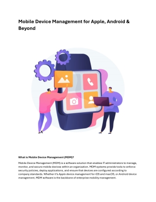 Mobile Device Management for Apple