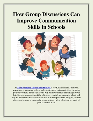 How Group Discussions Can Improve Communication Skills in Schools