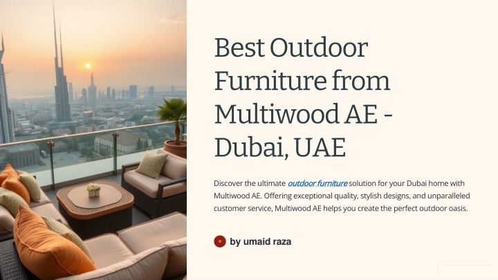 best outdoor furniture from multiwood ae dubai uae