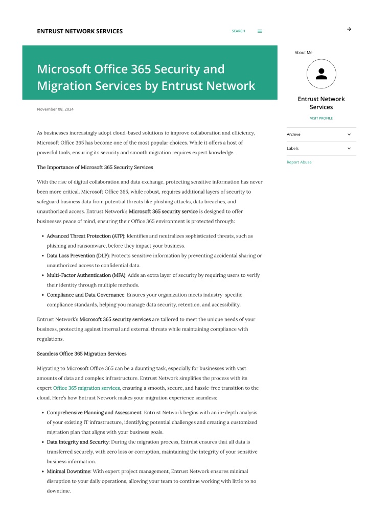 entrust network services