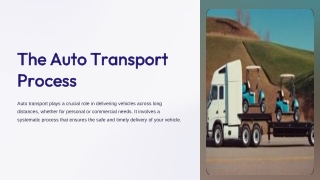 the auto transport process