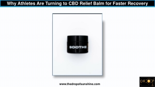 why athletes are turning to cbd relief balm