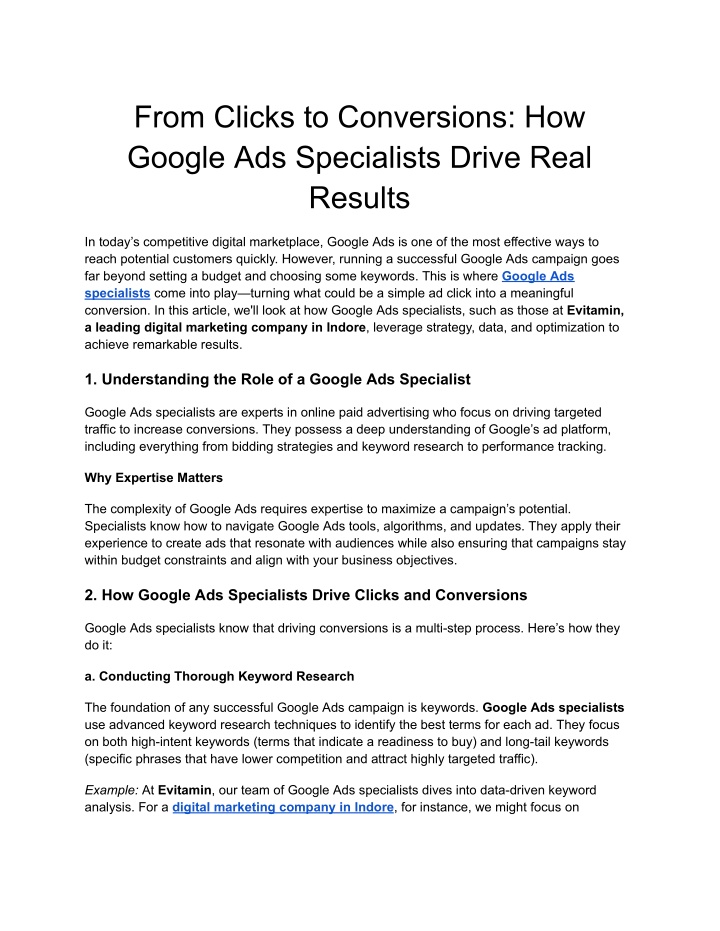 from clicks to conversions how google