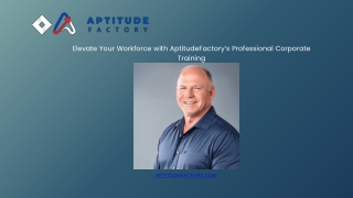 Elevate Your Workforce with AptitudeFactory’s Professional Corporate Training (1)