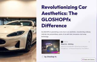 Revolutionizing Car Aesthetics The GLOSHOPfx Difference