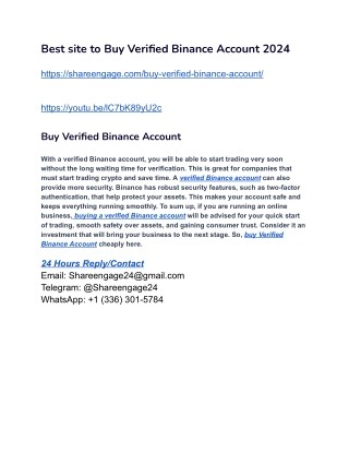 Best site to Buy Verified Binance Account 2024 (1)