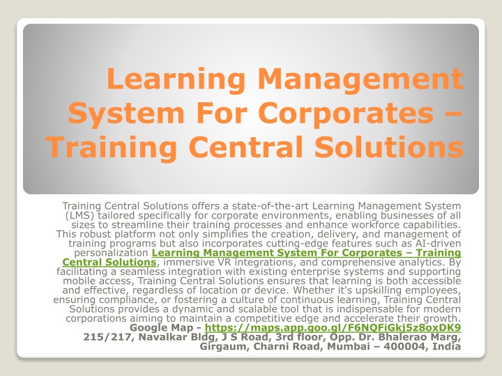 learning management system for corporates training central solutions