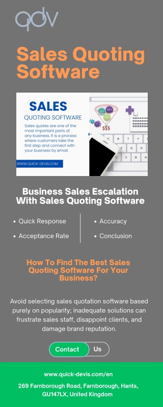 Sales Quoting Software | Quick Devis