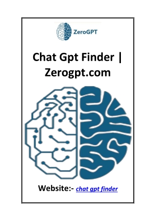 Chat Gpt Finder Zerogpt.com