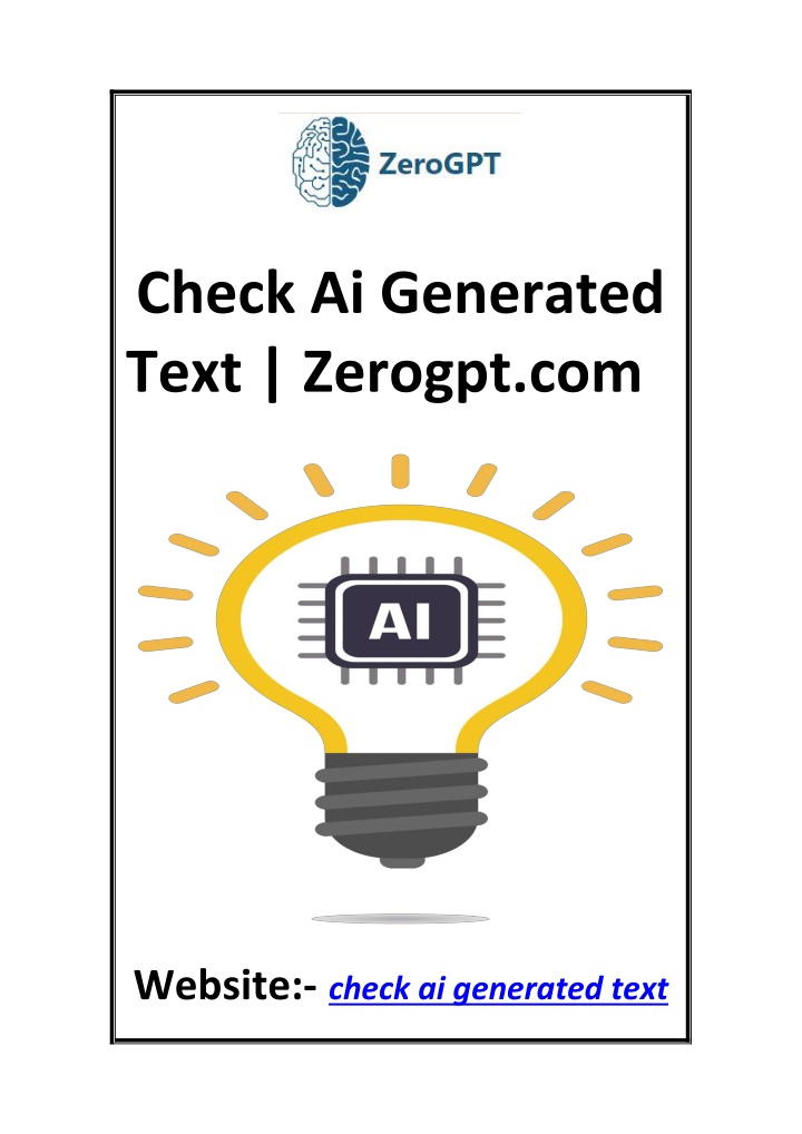 check ai generated text zerogpt com